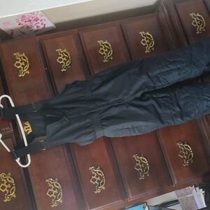 Black Snow Bib Overalls